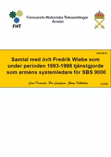 Samtal med övlt Fredrik Wiebe